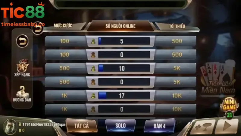 Hướng Dẫn Các Bước Tham Gia Game Bài TIC88