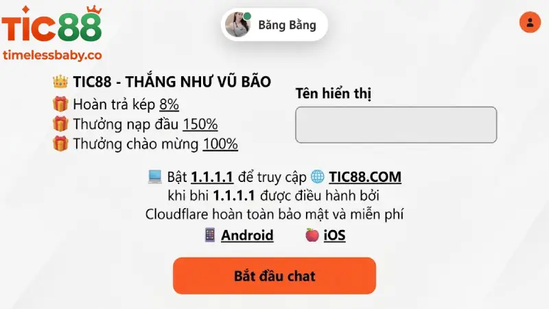 Khung Chat Trực Tuyến (Livechat 24/7) ngay tại trang chủ