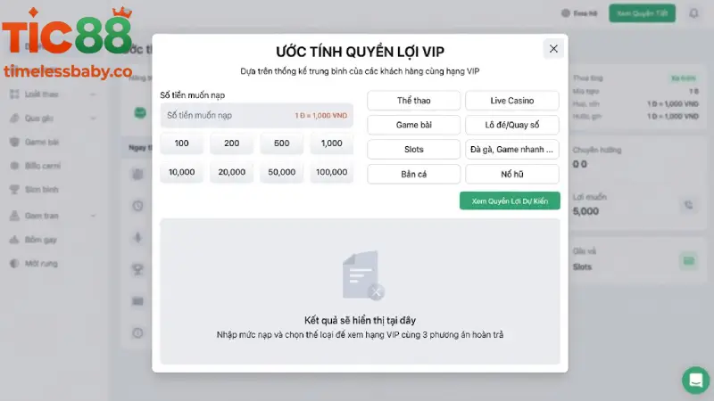 Những Đặc Quyền Vượt Trội Chỉ Có Tại TIC88 Vip