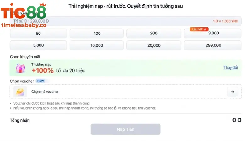 Những Điều Kiện Và Lưu Ý Quan Trọng Khi Nạp Tiền TIC88