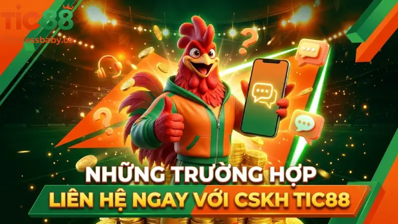 Những Trường Hợp Cần Liên Hệ Ngay Với CSKH TIC88